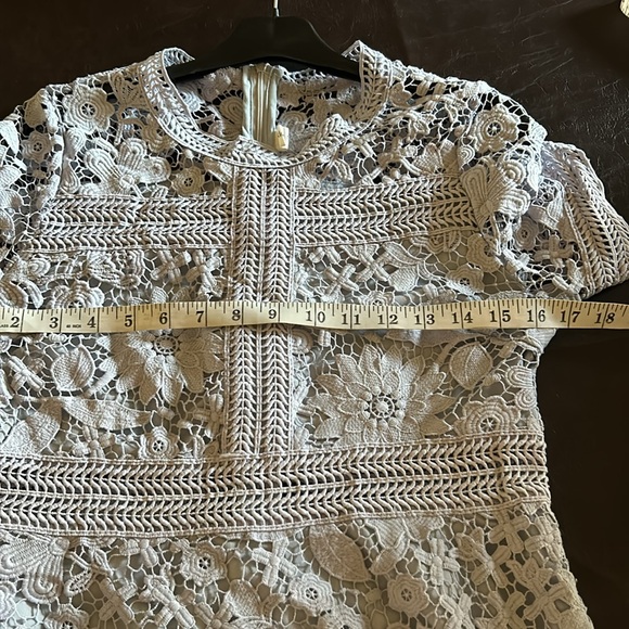 Elegant blue  Lace Short Sleeve Dress size S/M? - Picture 12 of 14